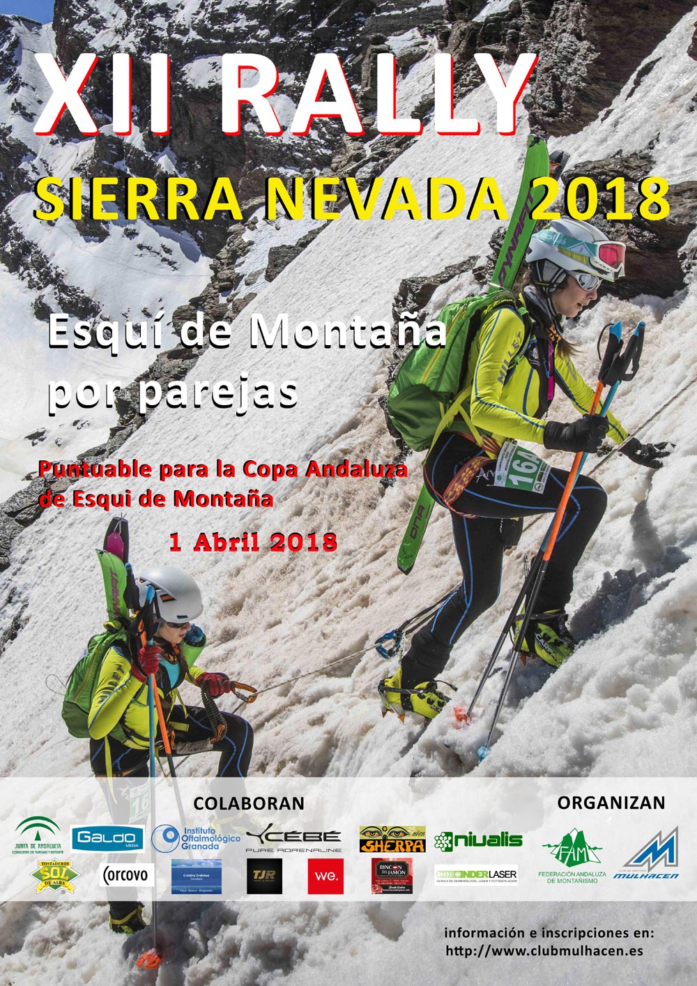 XII RALLY SIERRA NEVADA ESQUÍ DE MONTAÑA POR PAREJAS 2018